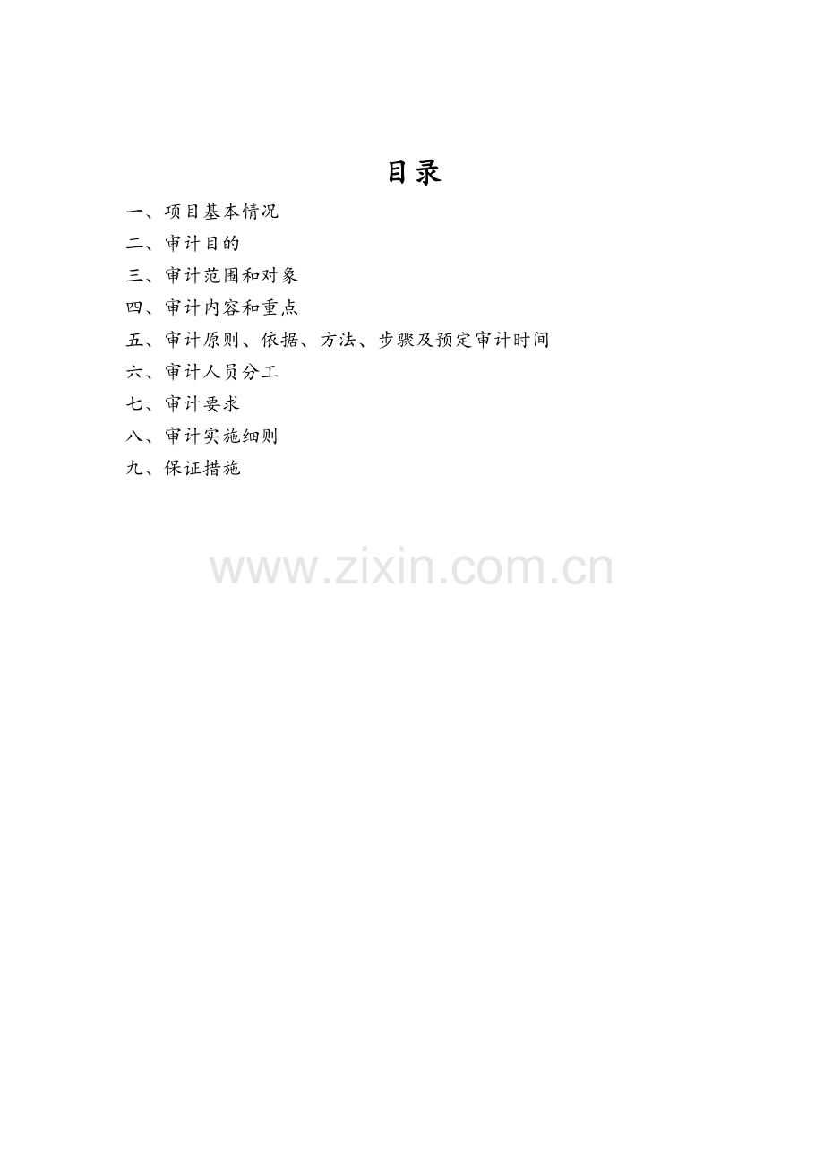 XXXX工程审计实施方案.doc_第2页