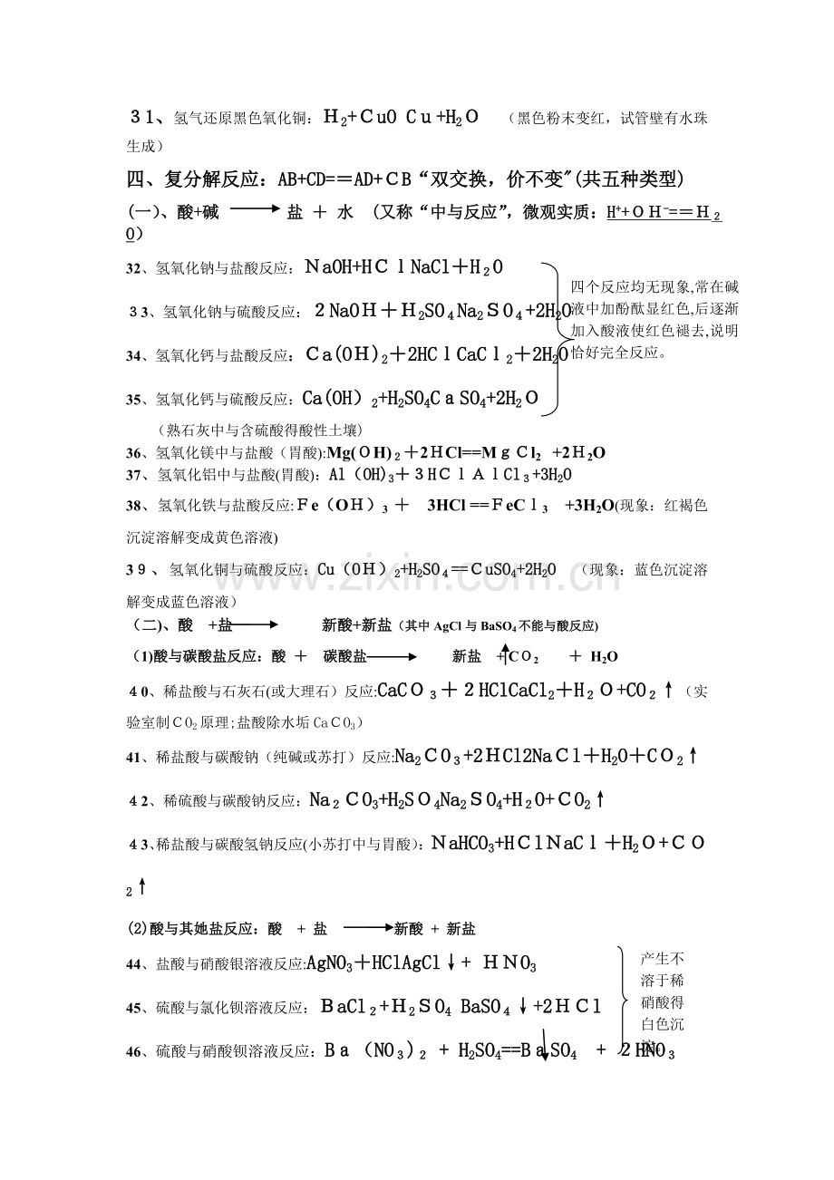 初中化学重要化学方程式.doc_第3页