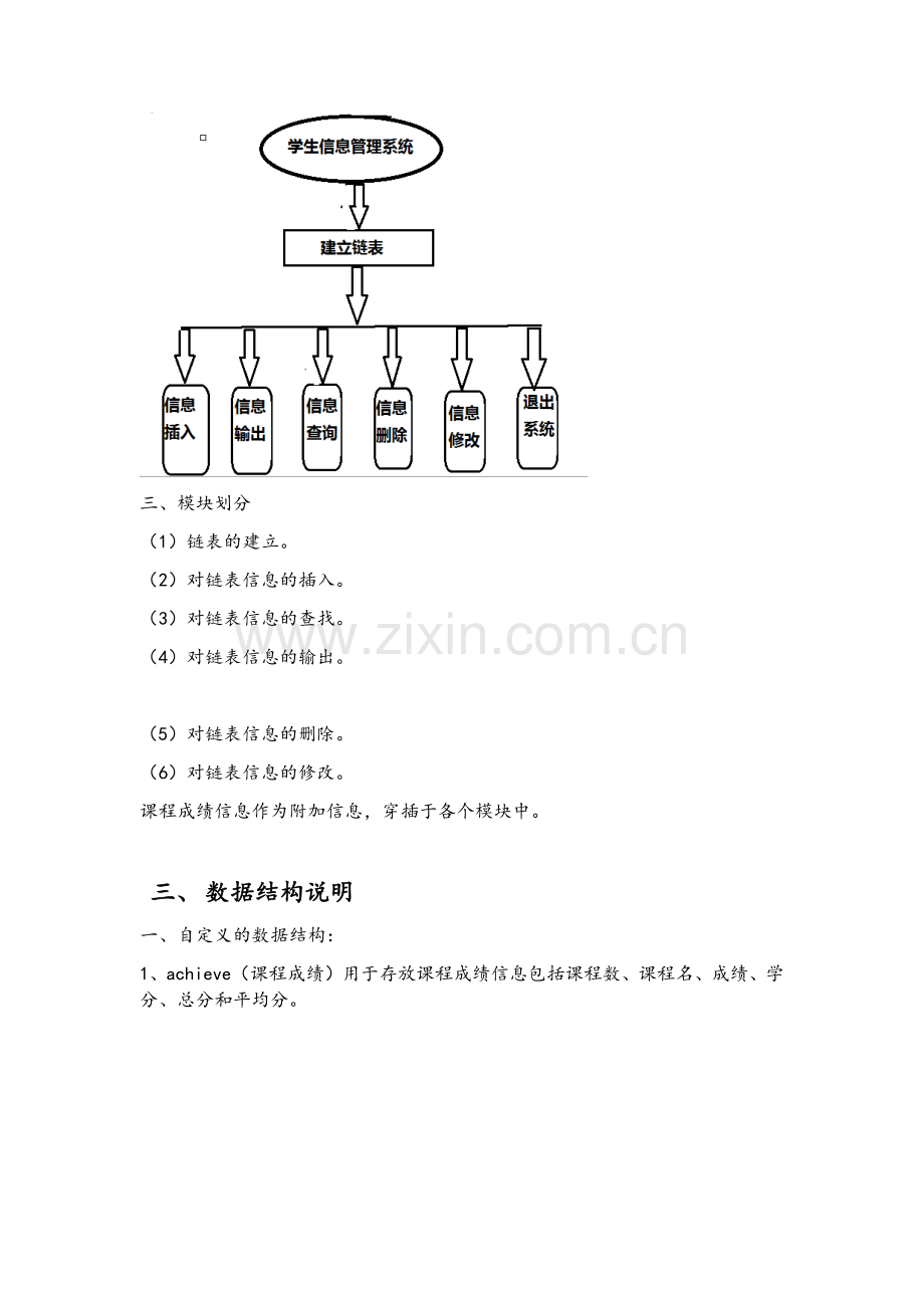 C++课程设计单链表—学生信息管理系统.doc_第2页