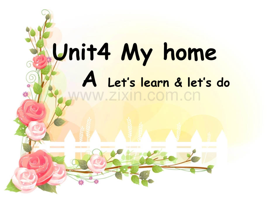 PEP小学英语四年级上册Unit4-My-home-A-PPT.Let27s-learn.ppt_第1页