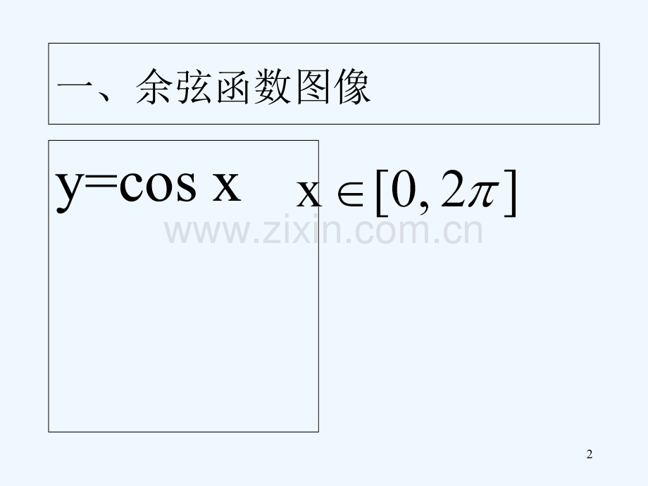 余弦函数的图像和性质.ppt_第2页