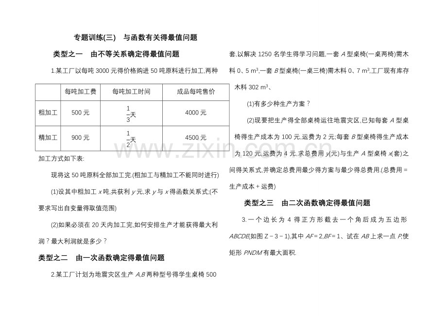 二次函数专题.doc_第1页