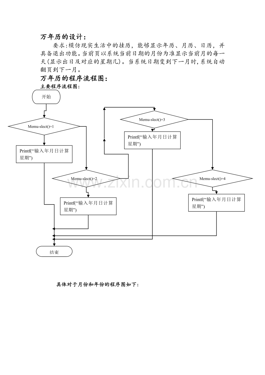 万年历C语言设计.doc_第1页