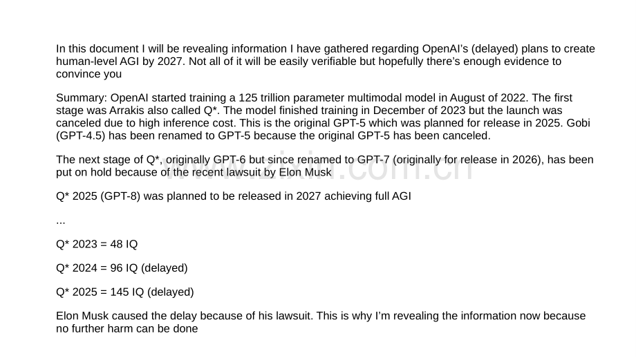 OpenAI全网疯传的53页PDF文档：计划2027年前开发出通用人工智能（英）.pdf_第2页