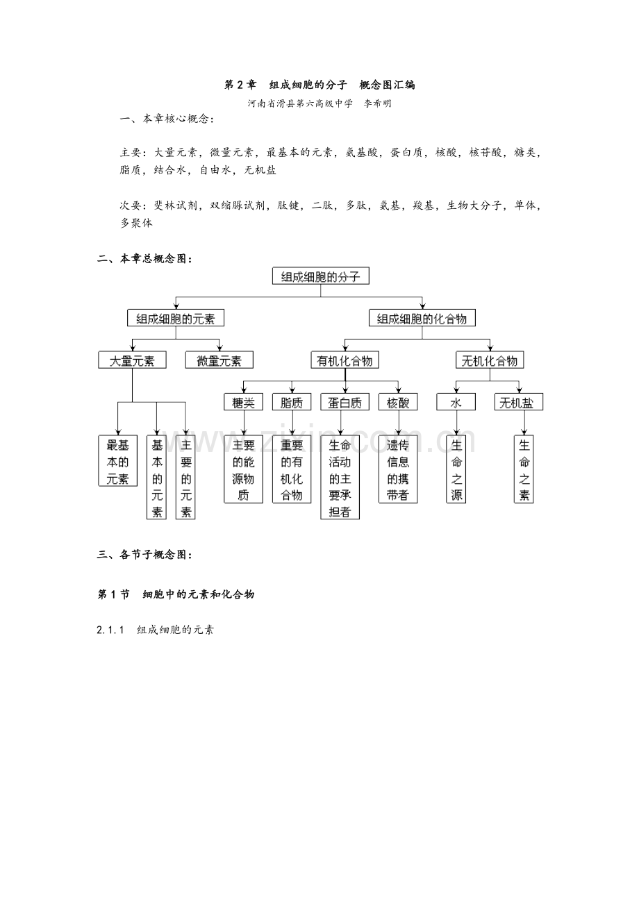 生物概念图必修1.doc_第3页