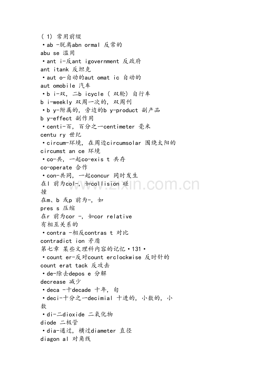 英语前后缀一览表.doc_第1页