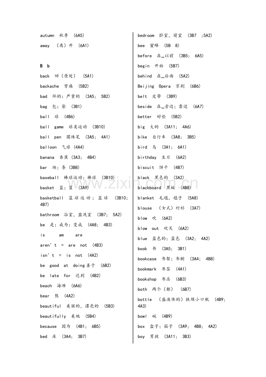 译林牛津小学英语单词表.doc_第2页