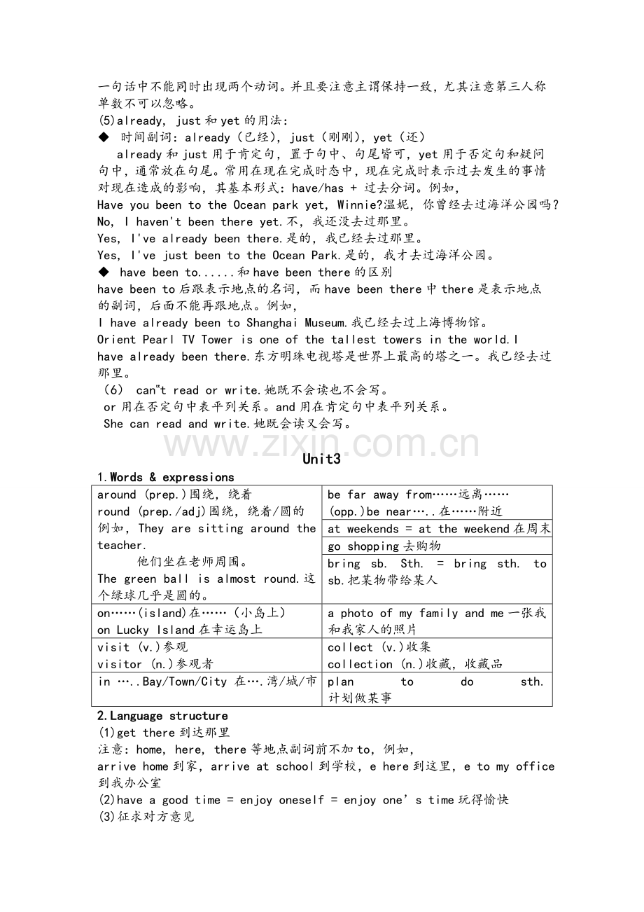 牛津英语上海版6A-基础知识解析(unit1-5).doc_第3页