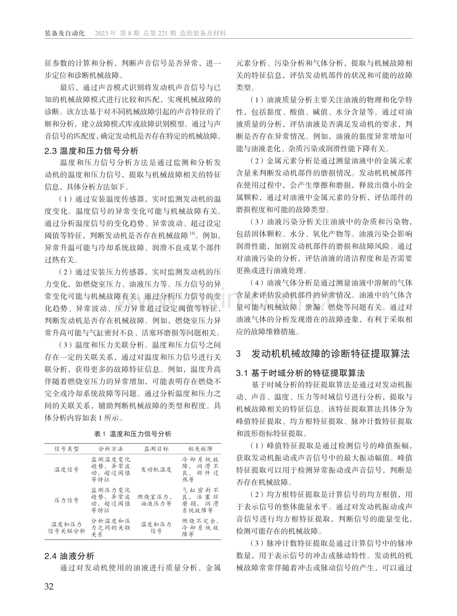 发动机机械故障诊断特征提取算法的应用分析.pdf_第2页