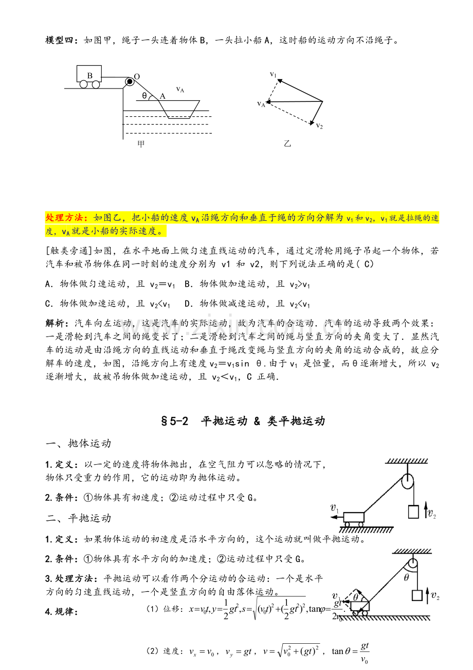 高中物理必修二知识点总结(人教版).doc_第3页