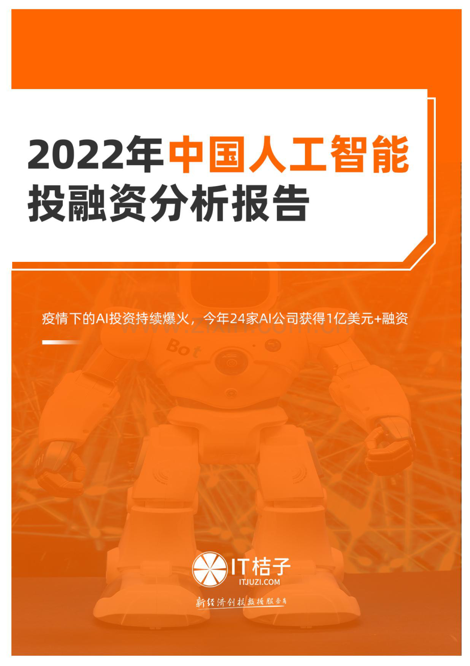 2022年中国人工智能投融资分析报告.pdf_第1页