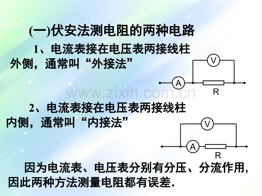 滑动变阻器的分压和限流接法和电阻的测量.ppt_第2页