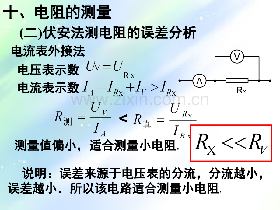 滑动变阻器的分压和限流接法和电阻的测量.ppt_第3页