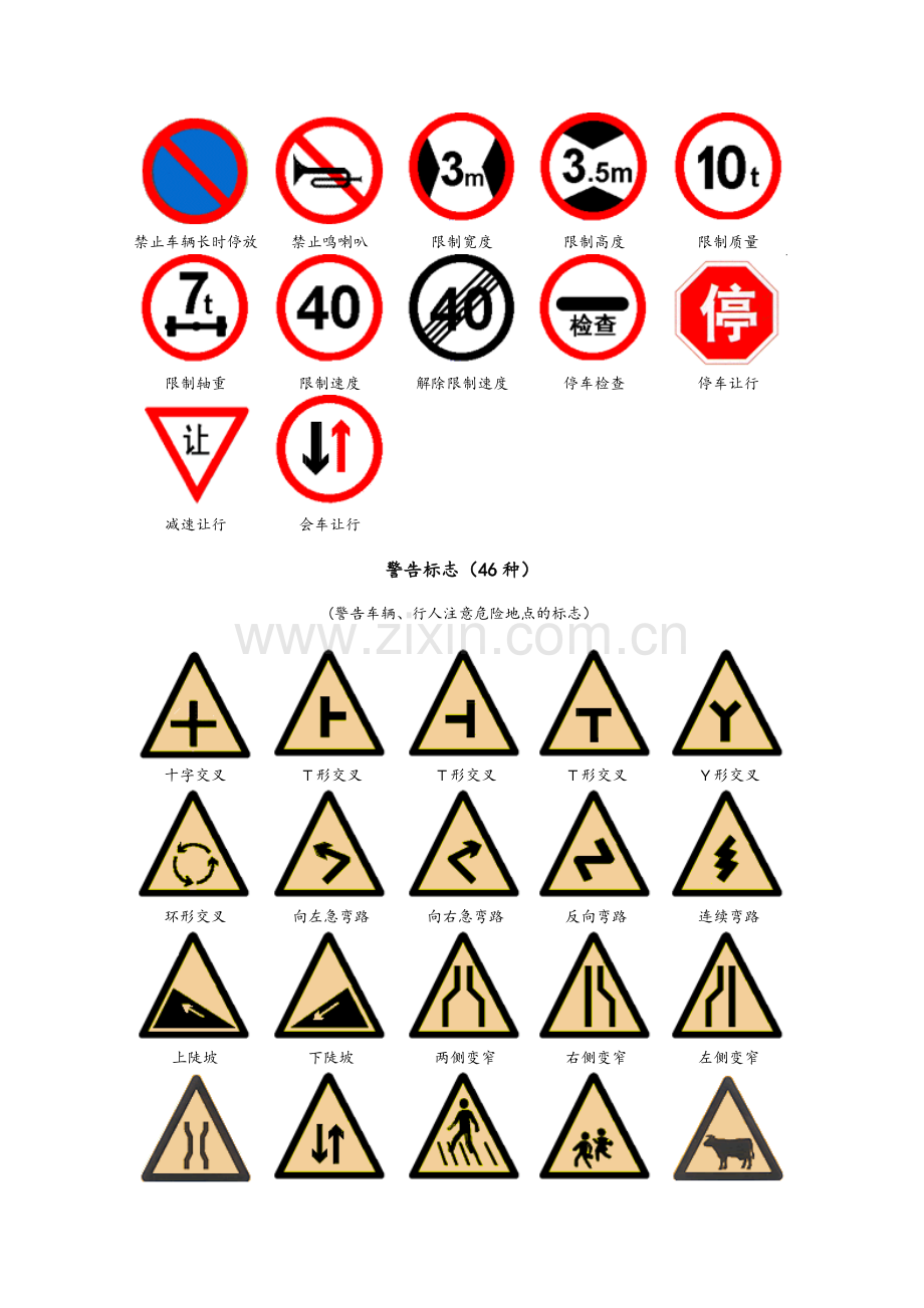 道路交通标志大全.doc_第2页
