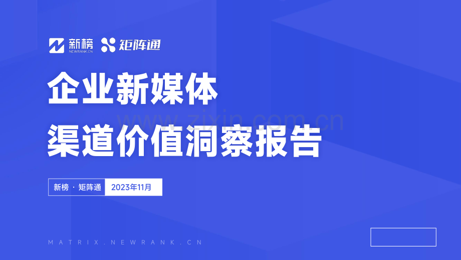 企业新媒体渠道价值洞察报告.pdf_第1页