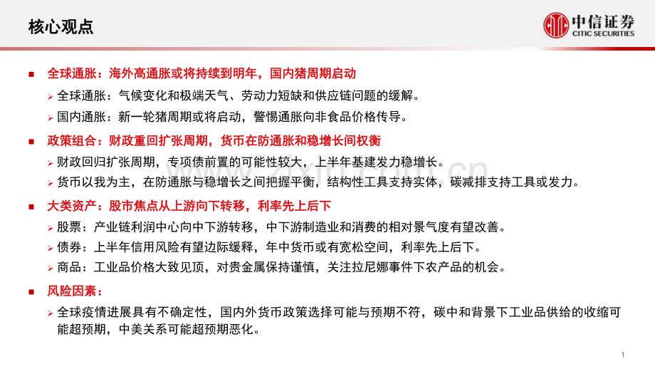 2022年宏观与大类资产配置策略：全球通胀背景下的大类资产展望.pdf_第2页