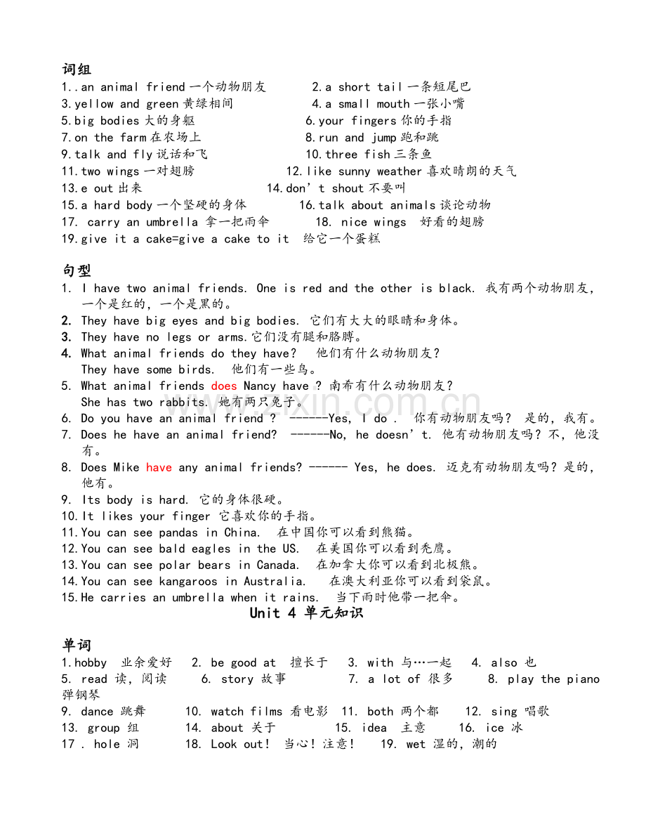 苏教版小学英语五年级上册知识点.doc_第3页