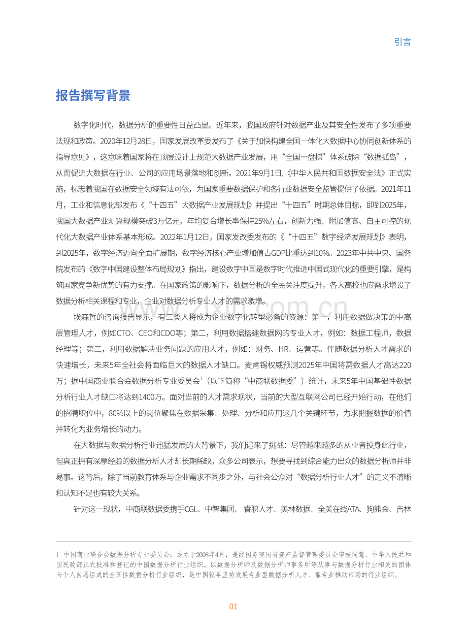 2023年中国数据分析行业人才指数报告.pdf_第2页