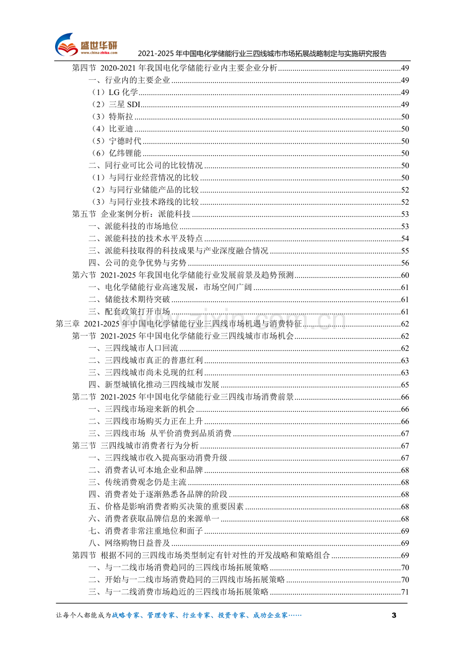 2021-2025年中国电化学储能行业三四线城市市场拓展战略制定与实施研究报告.pdf_第3页