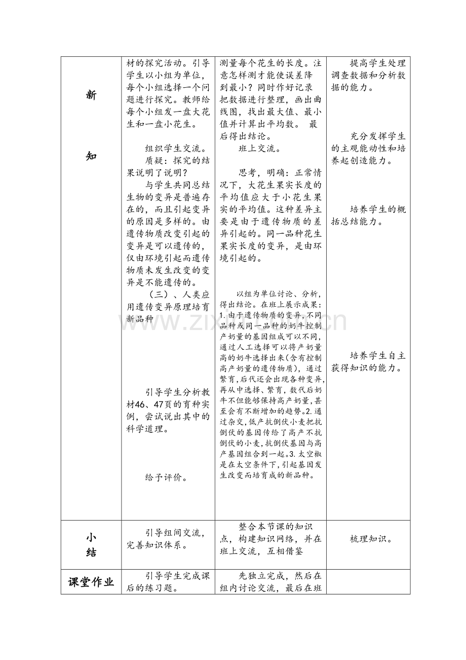 生物的变异-教学设计.doc_第2页