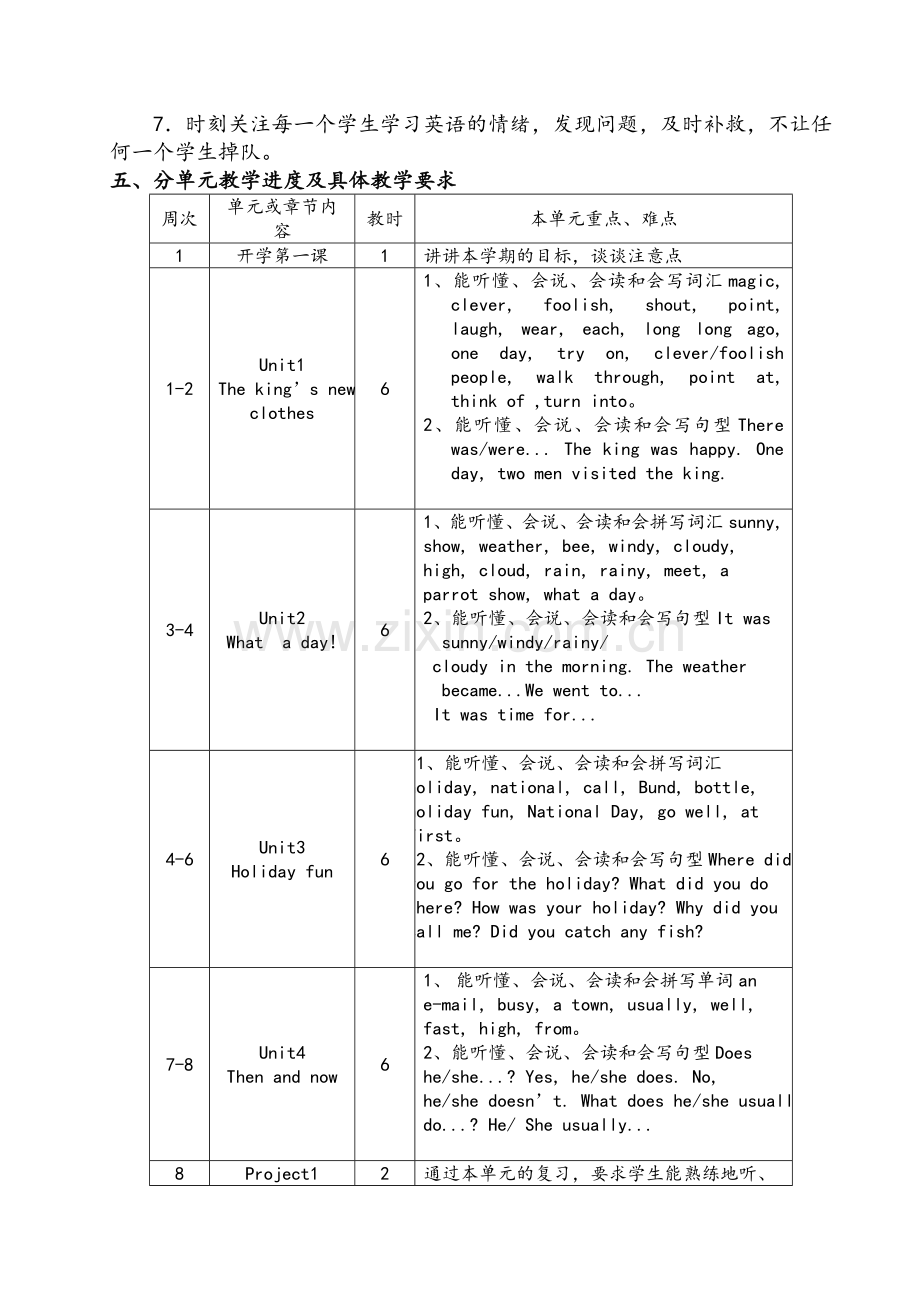 译林版六年级英语上册教学计划.doc_第2页