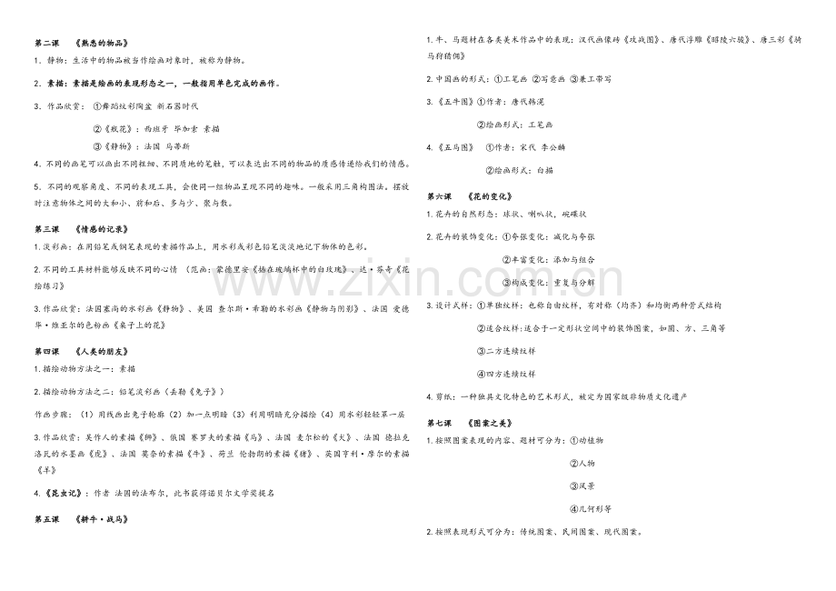 美术复习资料.doc_第2页