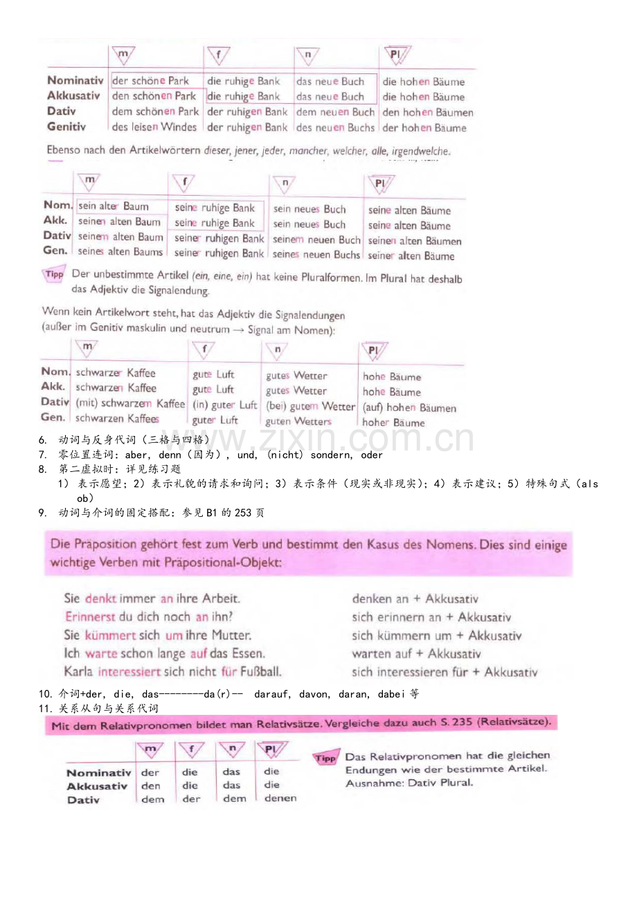 走遍德国系列A1-A2语法整理(供学生复习使用).doc_第3页