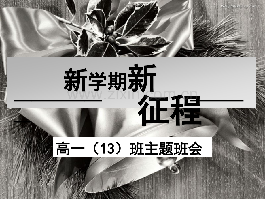 高一新学期第一节班会课-PPT.ppt_第1页