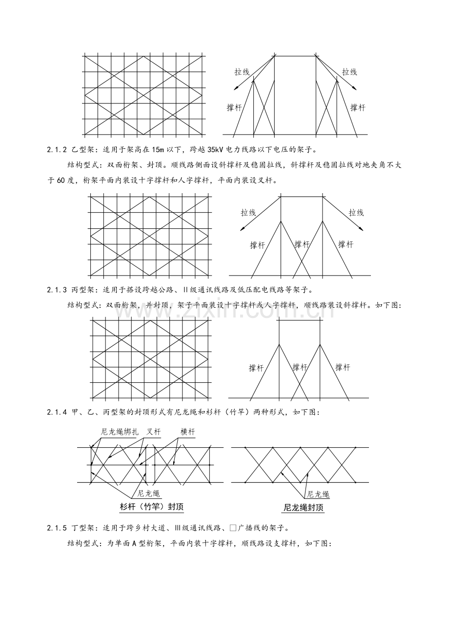 输电线路跨越架搭设施工方案.doc_第3页