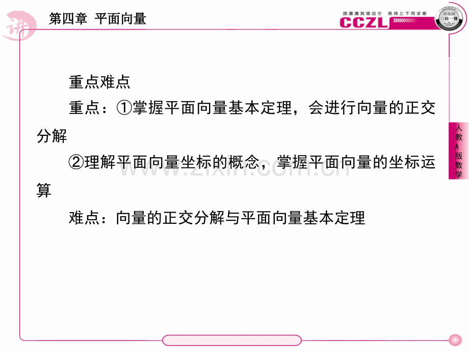 平面向量基本定理及向量的坐标表示.pptx_第3页