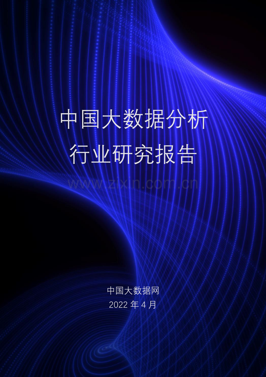 2022中国大数据分析行业研究报告.pdf_第1页