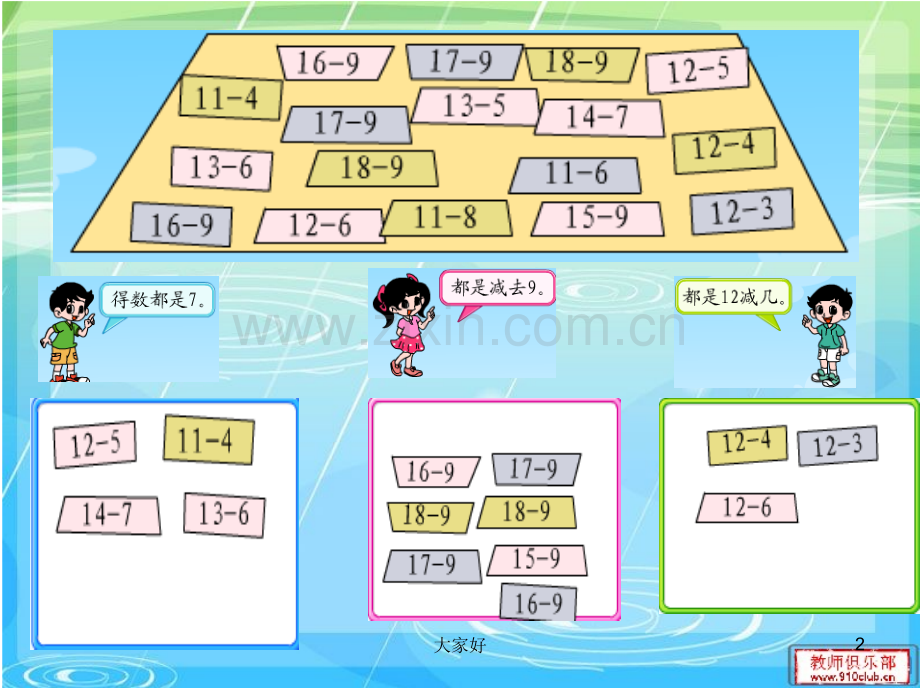 新北师大版一年级下册数学-做个减法表.ppt_第2页