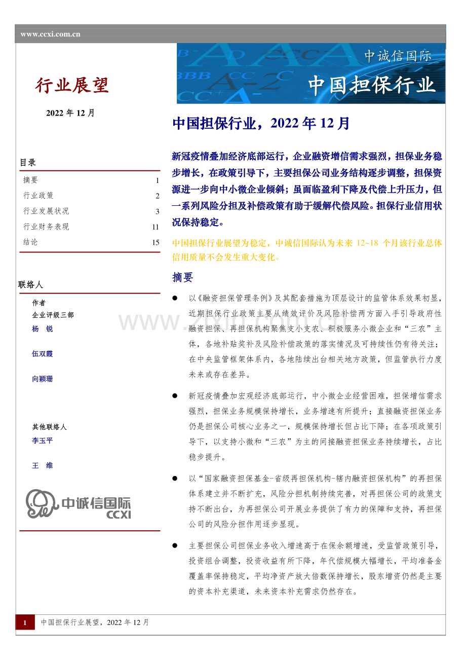 2022中国担保行业报告.pdf_第1页