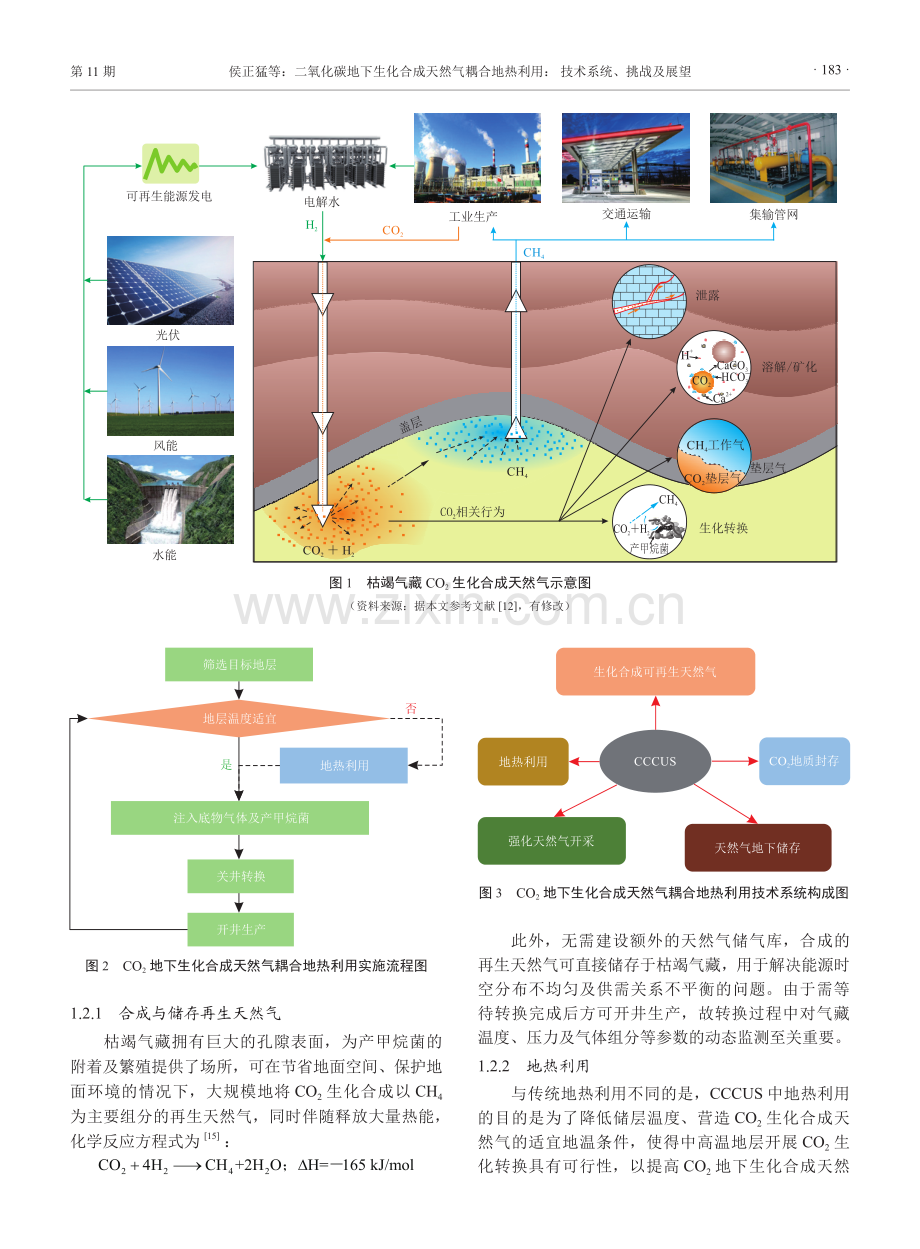 二氧化碳地下生化合成天然气耦合地热利用：技术系统、挑战及展望.pdf_第3页