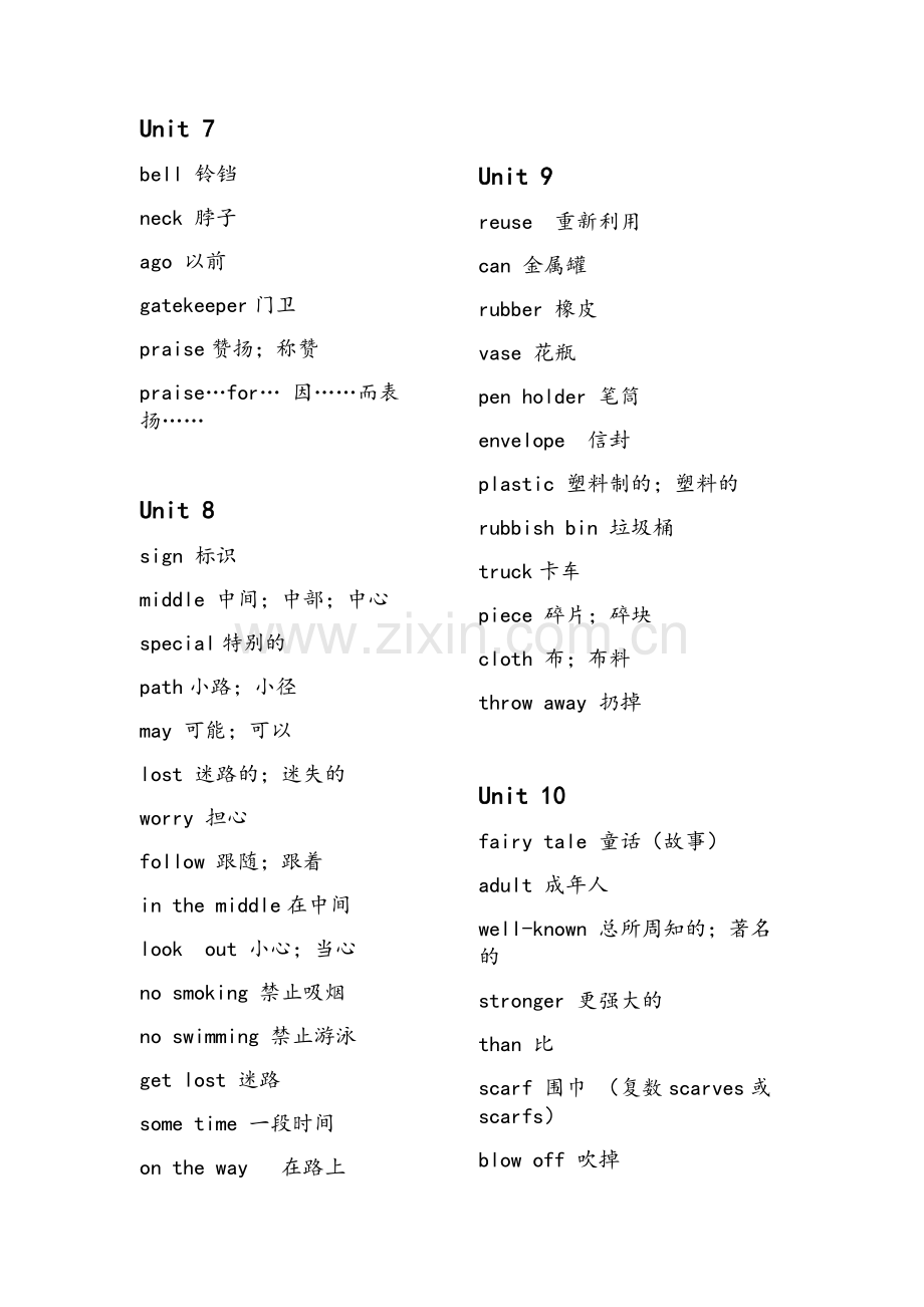 沪教版英语六年级下册词汇.doc_第3页