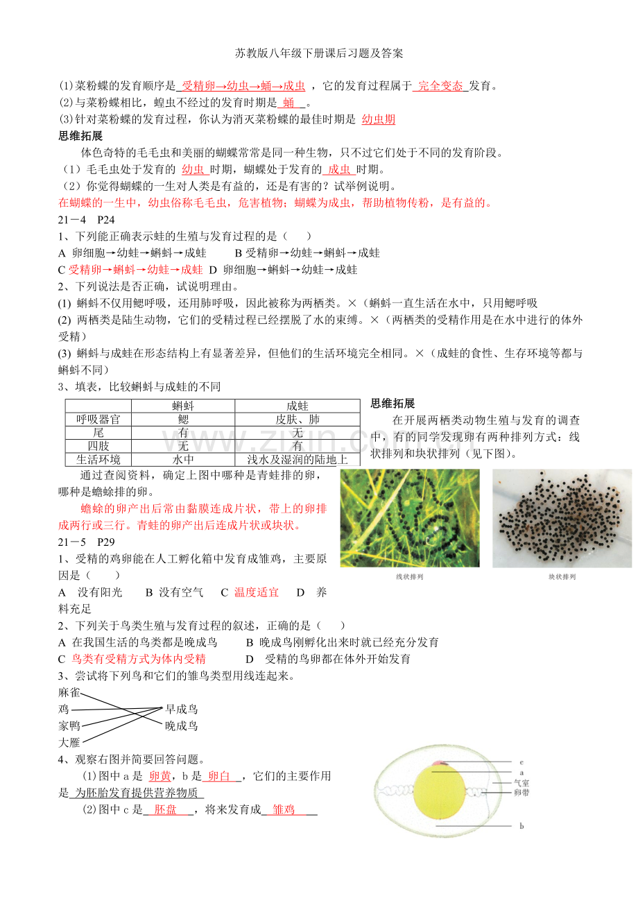 苏教版八年级科学下册课后习题及答案.doc_第2页