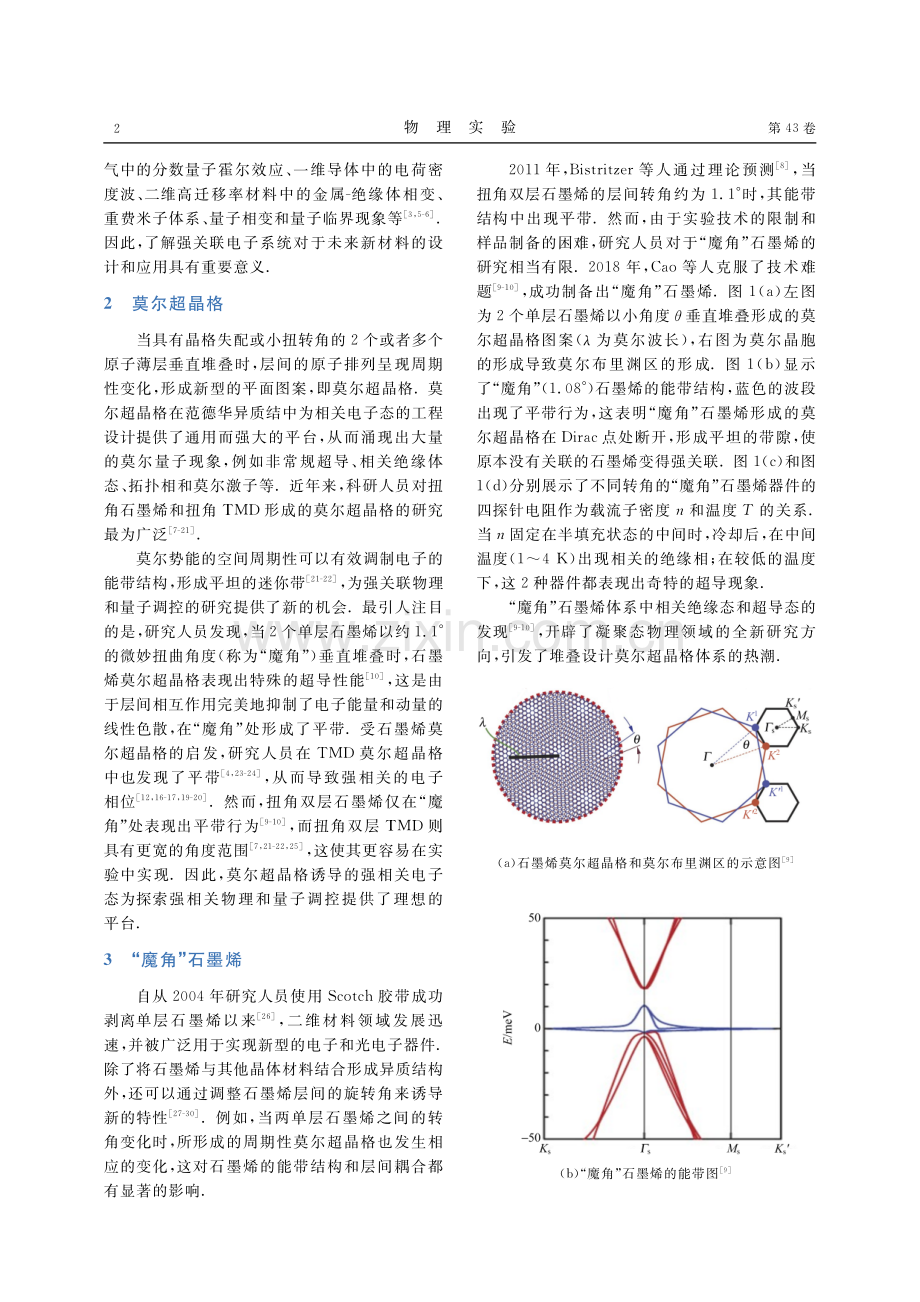 二维材料莫尔超晶格的量子调控.pdf_第2页