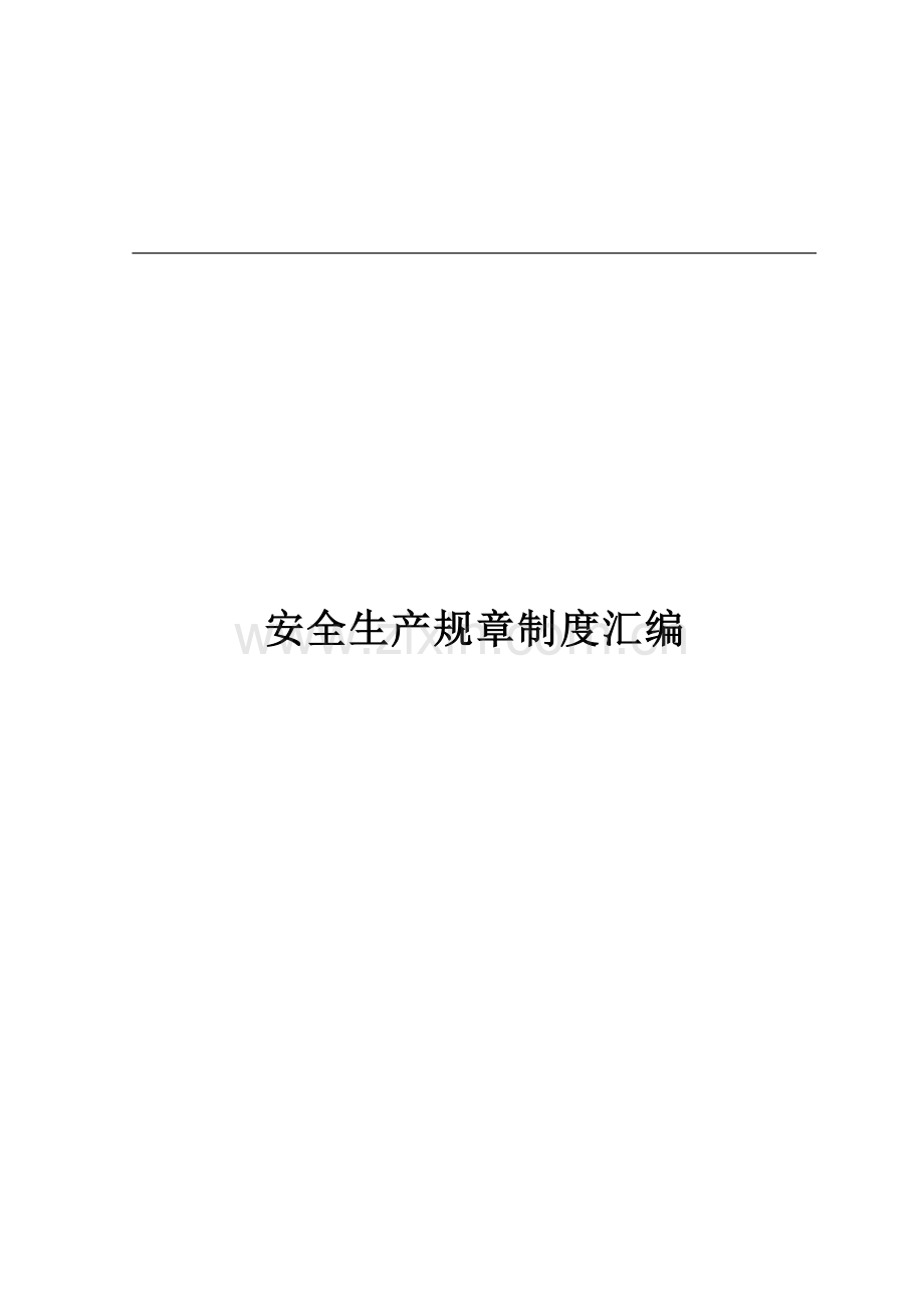 公司安全生产规章制度汇编绝佳的参考.docx_第1页