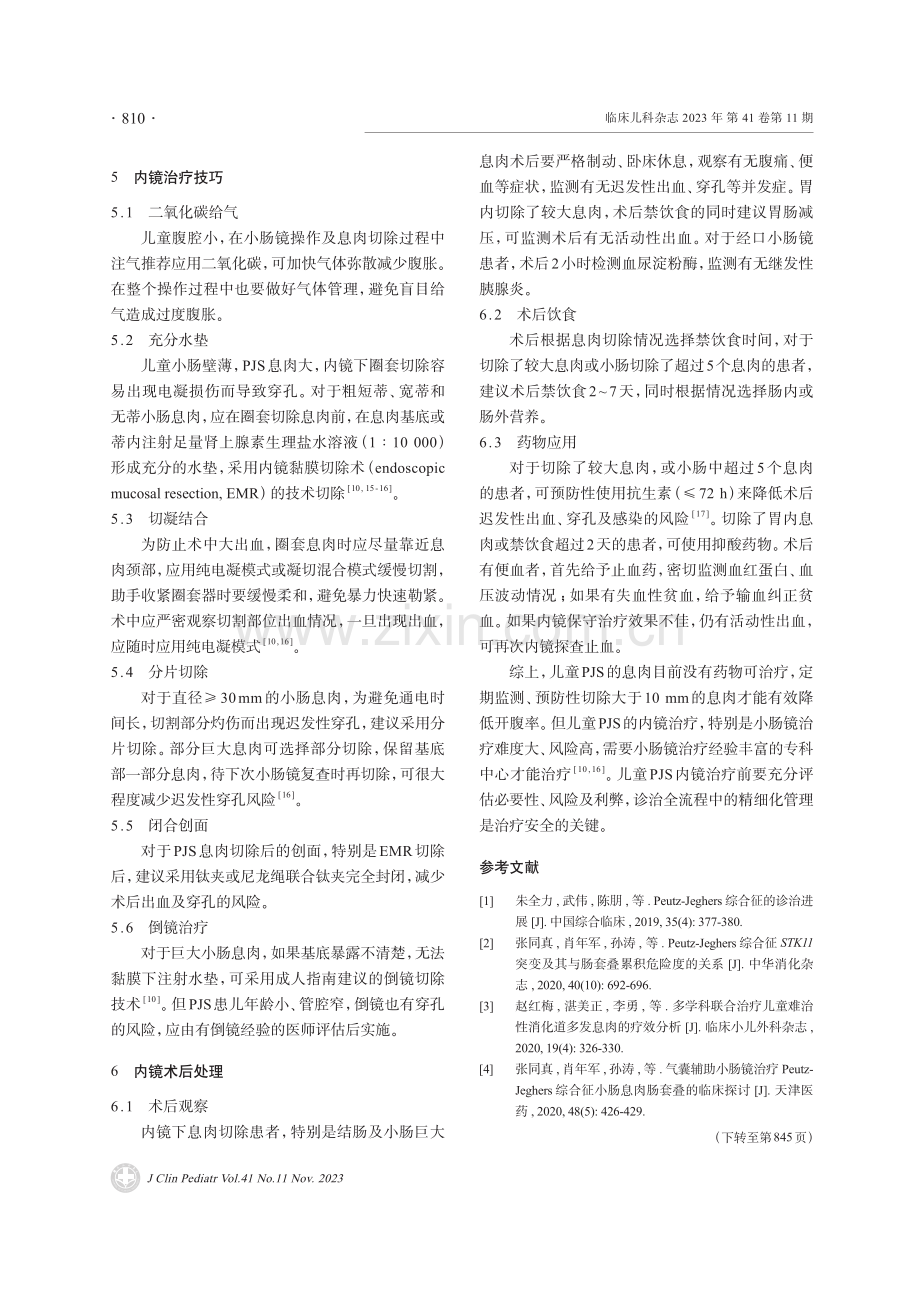 儿童Peutz-Jeghers综合征内镜下治疗策略.pdf_第3页