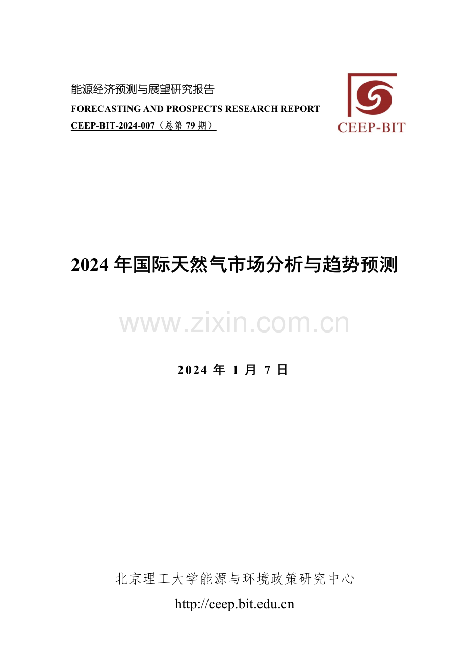 2024年国际天然气市场分析与趋势预测.pdf_第1页