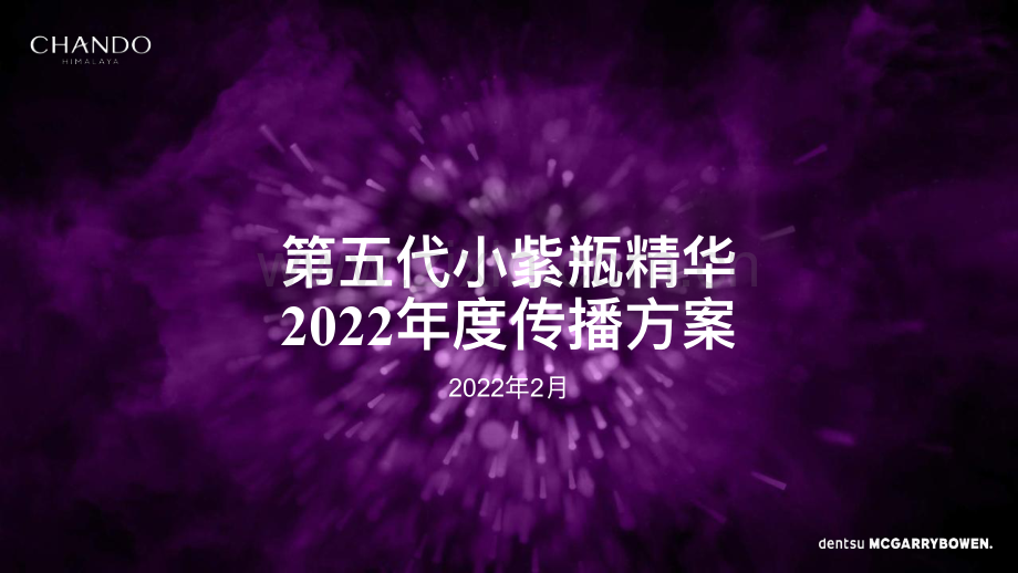 2022自然堂小紫瓶化妆品年度传播方案.pdf_第1页