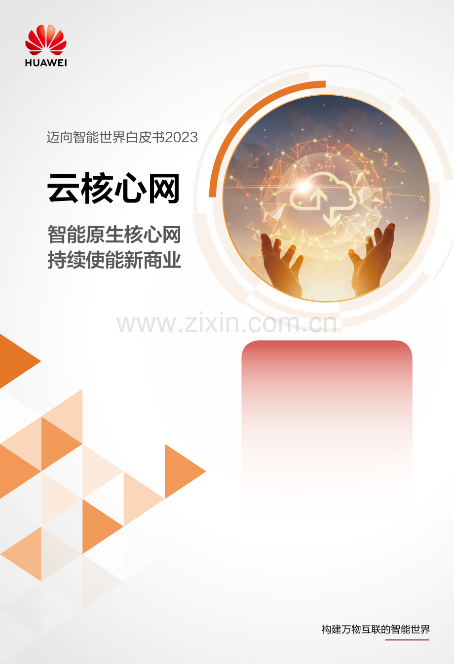 华为迈向智能世界白皮书2023：云核心网.pdf_第1页