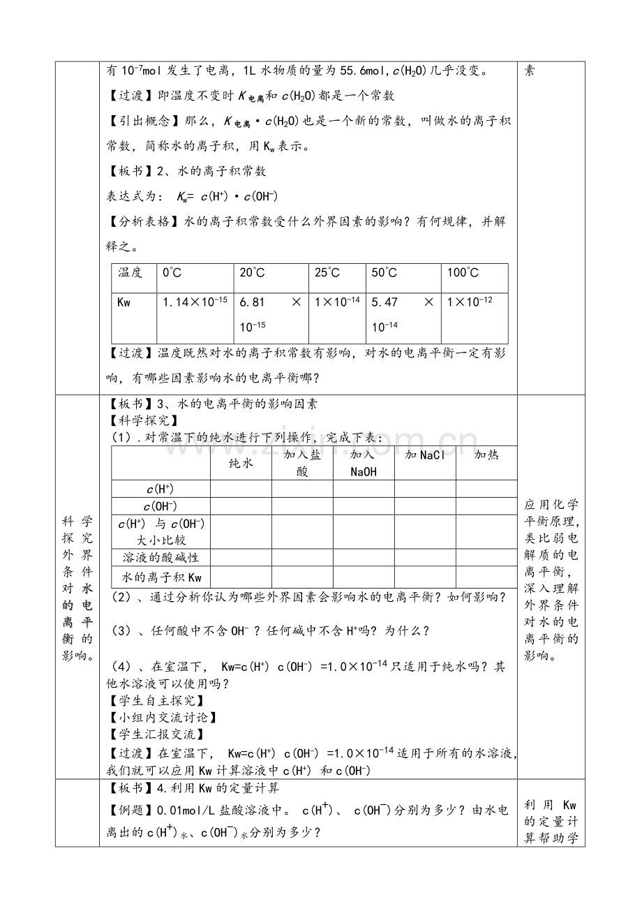 水的电离教案.doc_第2页