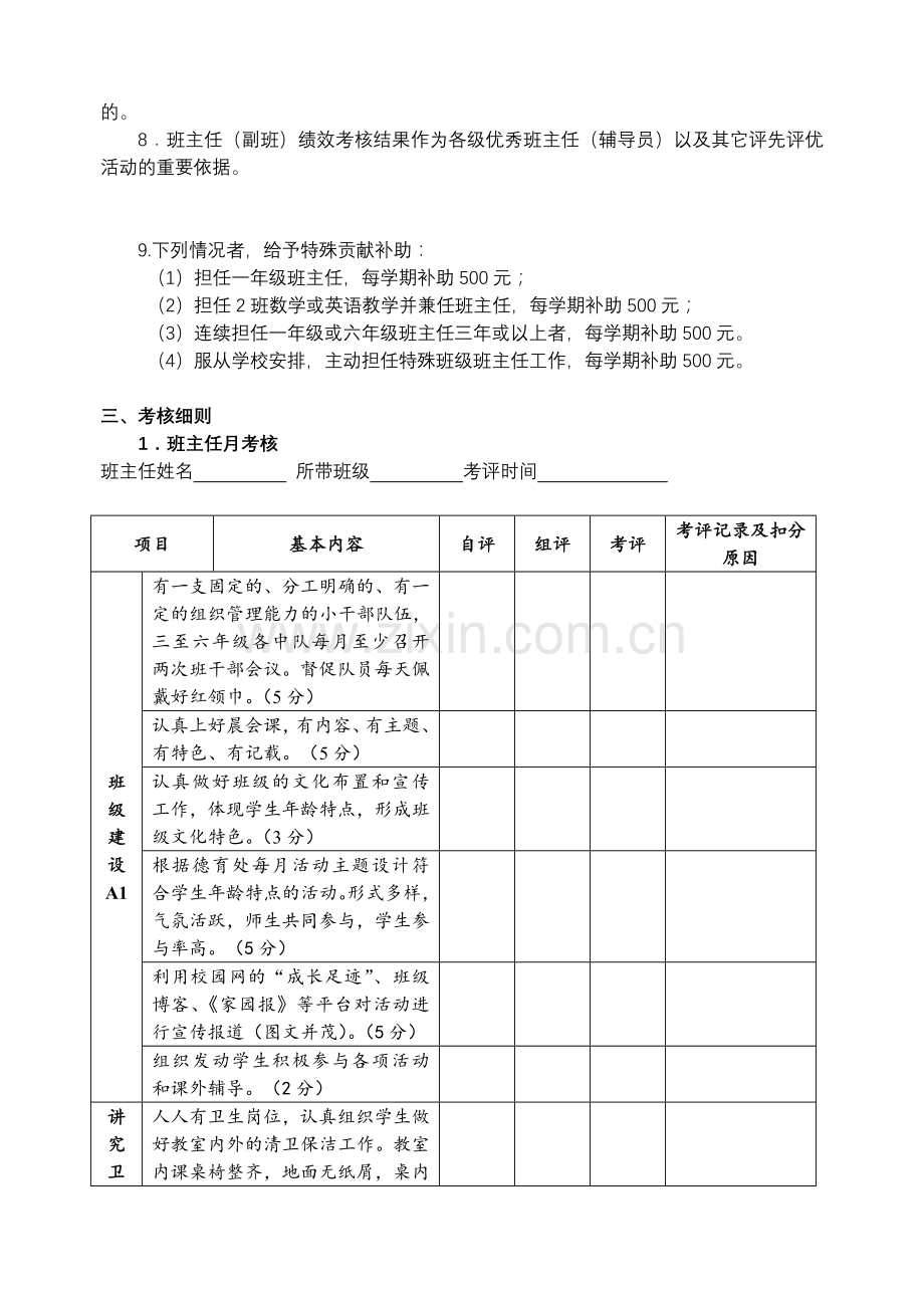 江阴市华士实验小学班主任绩效考核办法.doc_第2页