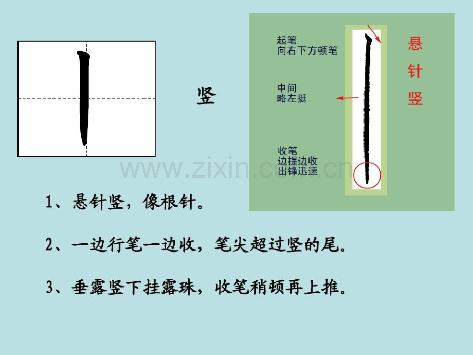 毛笔书法点横竖撇捺等笔画书写教学.pptx_第3页