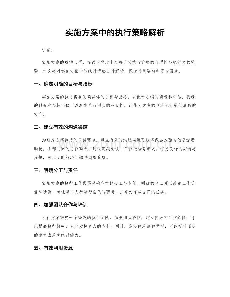 实施方案中的执行策略解析.docx_第1页