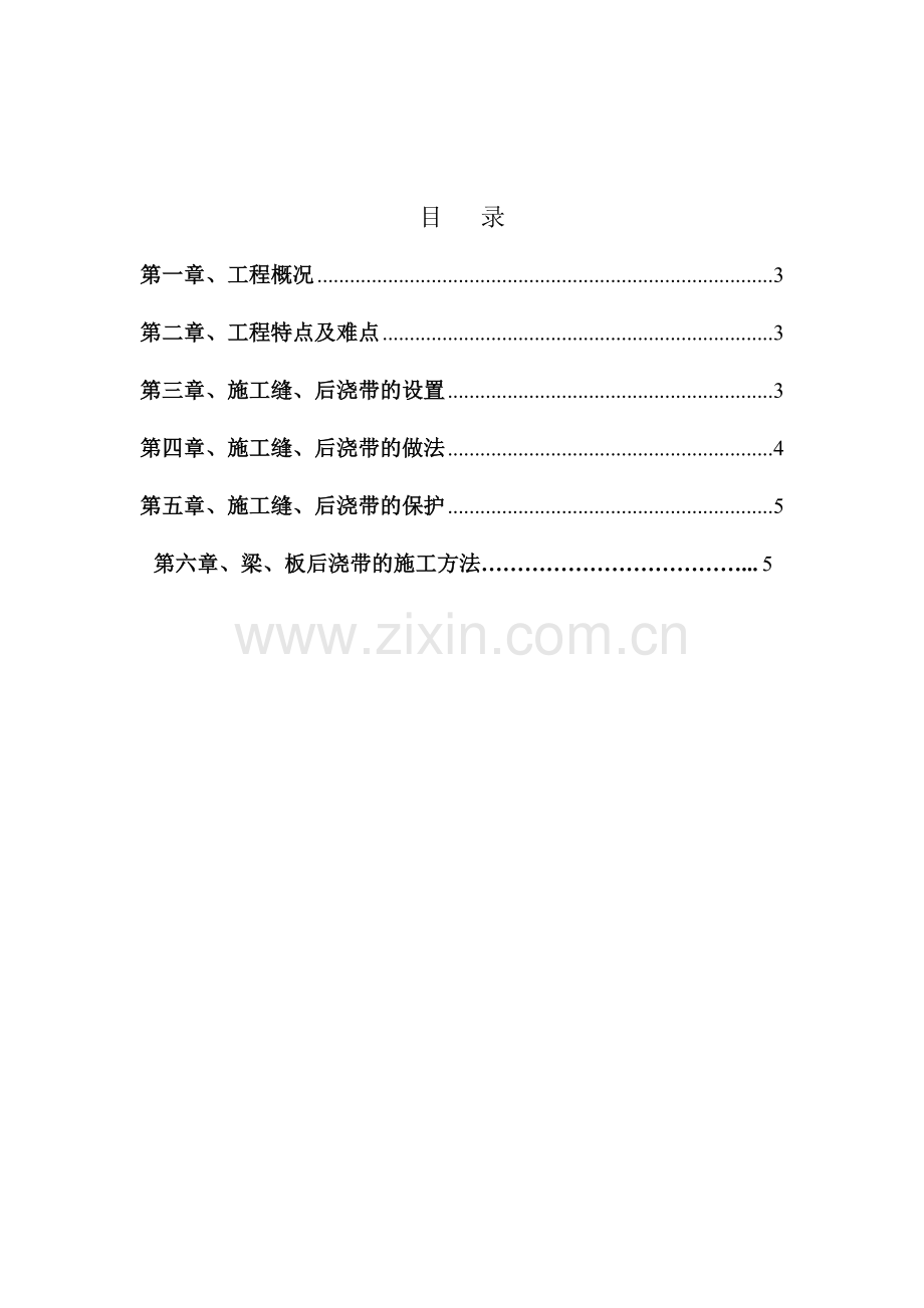 施工缝、后浇带专项施工方案.docx_第2页