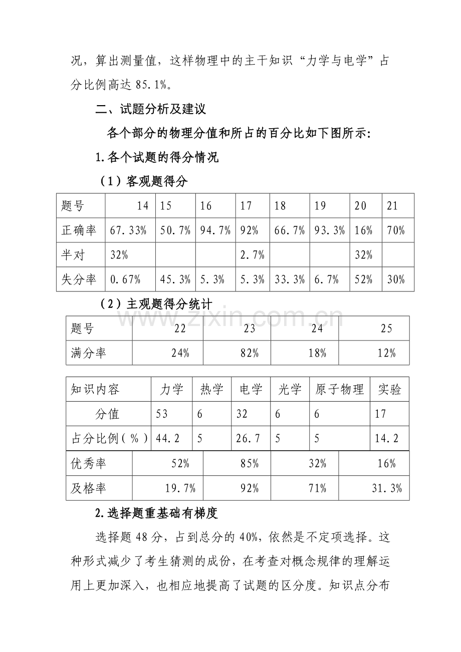 压题高考物理试题质量分析.doc_第3页