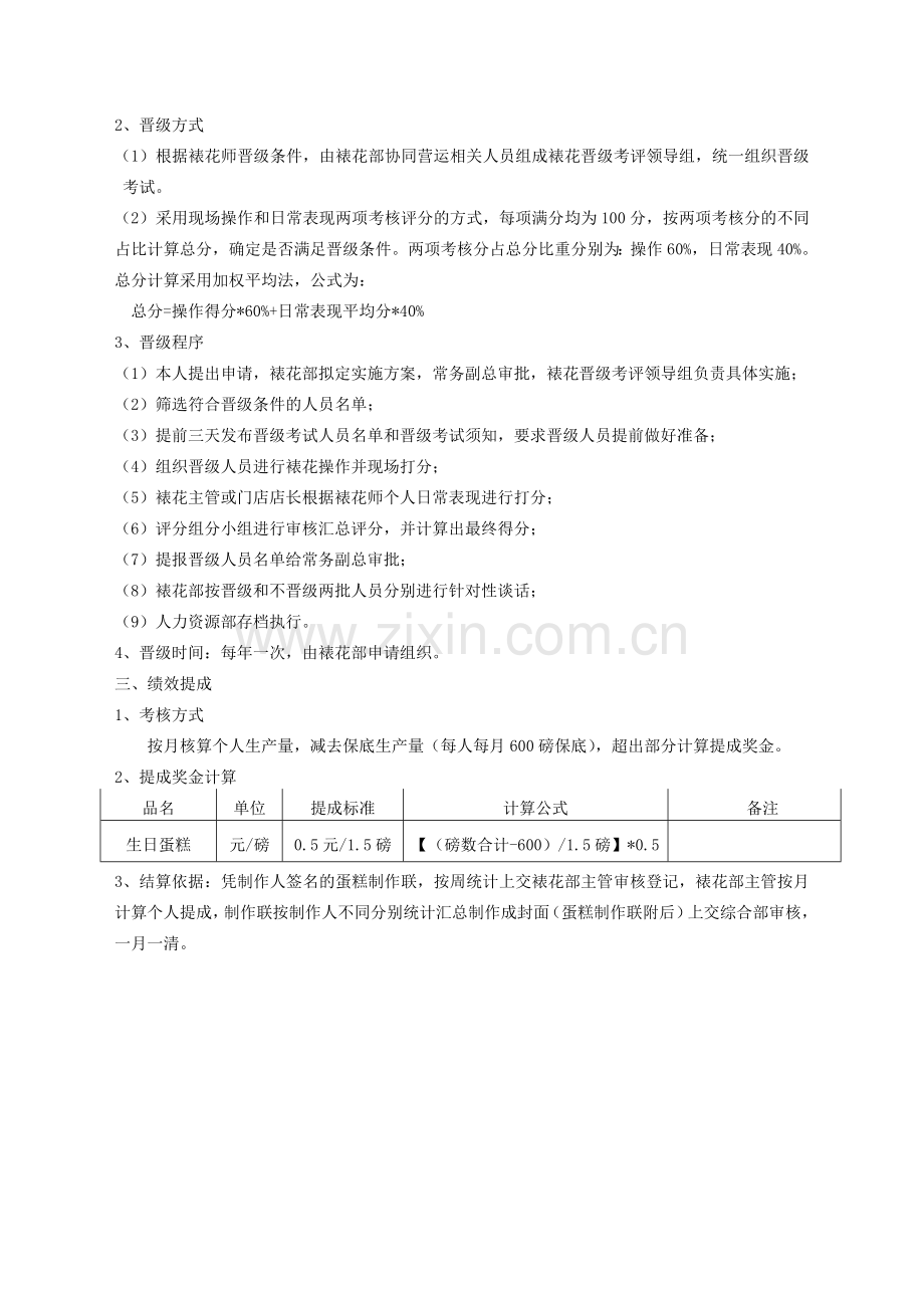 裱花间人员薪资考核及绩效提成方案.doc_第2页