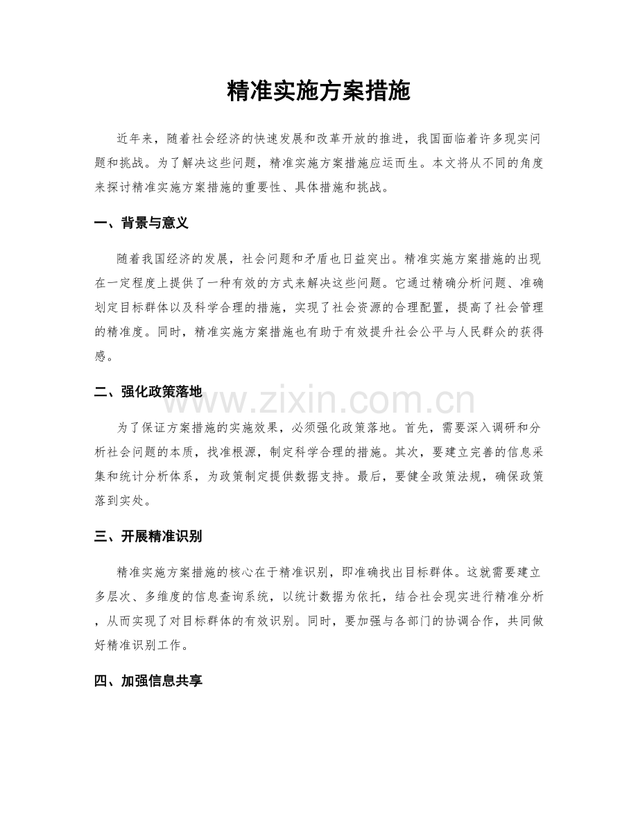 精准实施方案措施.docx_第1页